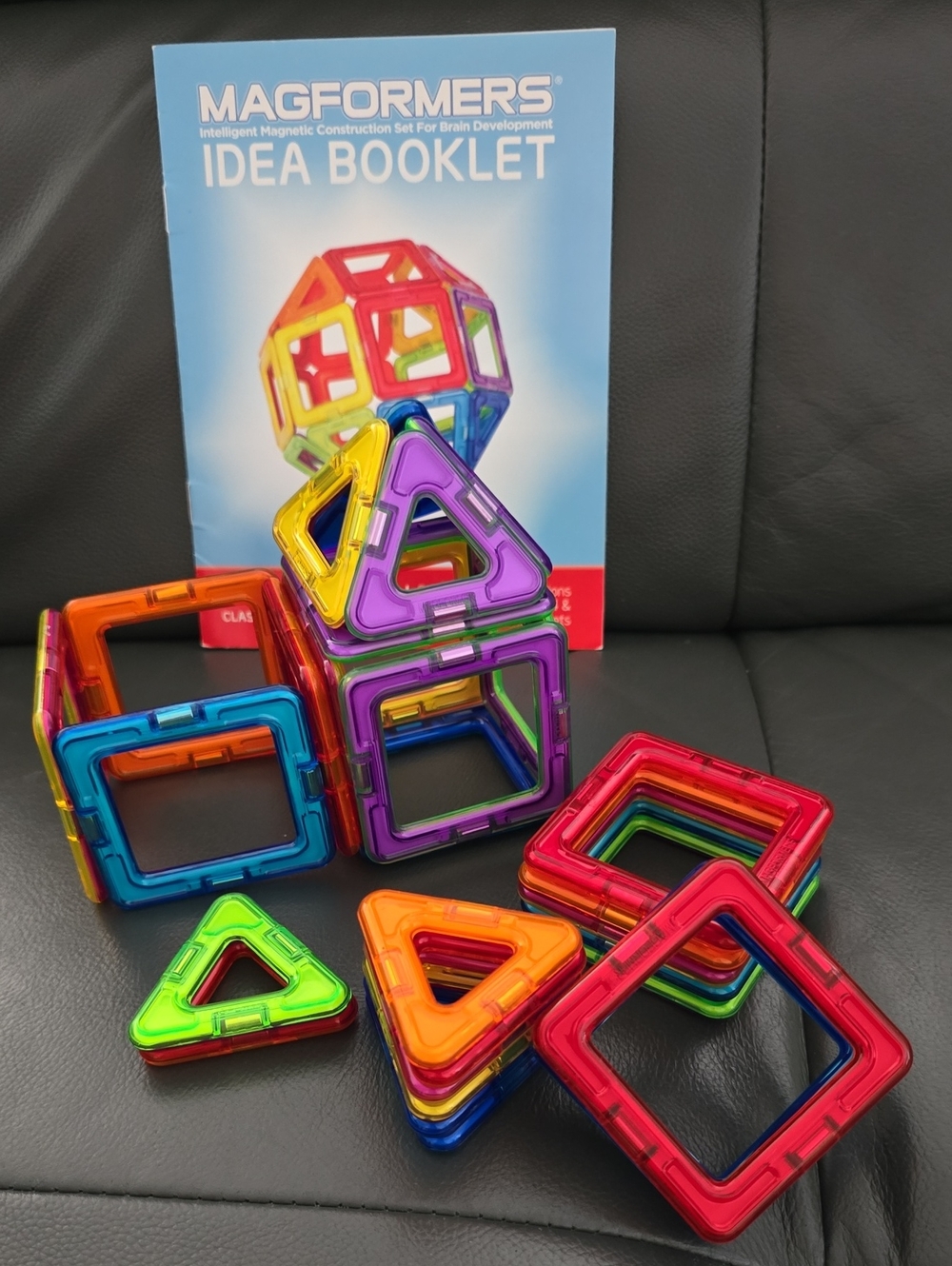 Magformers Kids Magnetic Building Squares & Triangles